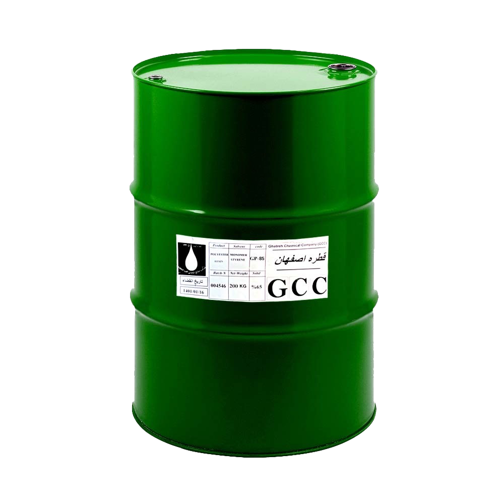  یک عدد بشکه 200 کیلوگرمی رزین پلی‌استر قطره GP-85 