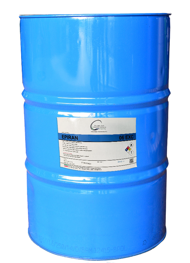 بشکه رزین اپوکسی خوزستان epiran 06 که حاوی 220 کیلورم رزین اپوکسی هست.