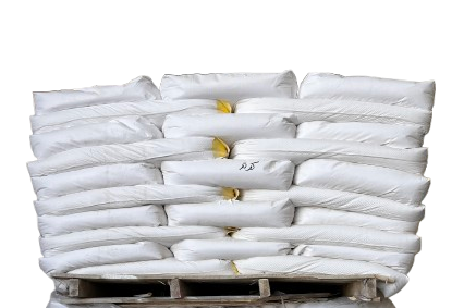 یک پالت حاوی کیسه های 25 کیلوگرمی پودر کوتد