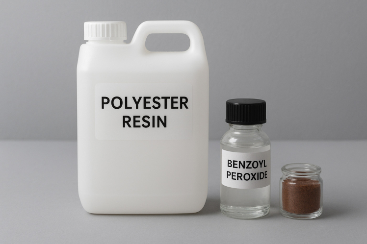 نقش کبالت و اسید بنزوئیل پراکساید در پخت رزین پلی‌استر | راهنمای تنظیم ژل‌تایم و سختی